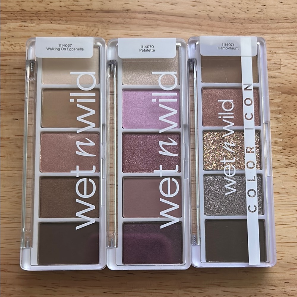Wet n Wild Brown and Purple Eyeshadow Palette Collection
